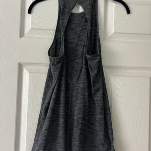 Lululemon Athletica Gray Cut Out Tank Top Relaxed Fit
